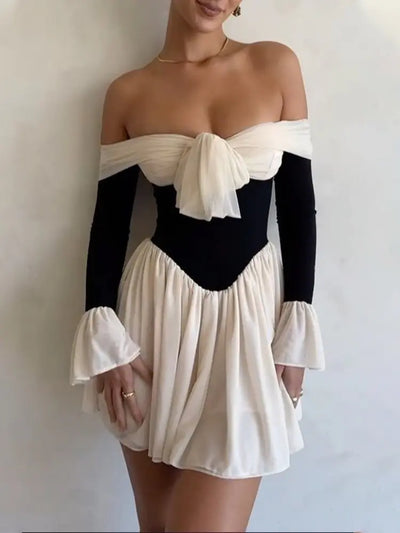 Sydney Backless Draped Mini Dress