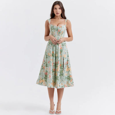 Robe longue d'été fleurie June