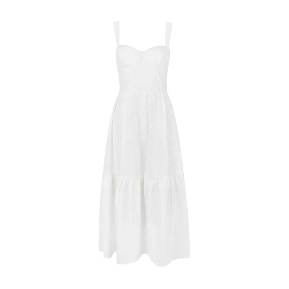 Nora Linen Midi Summer Dress