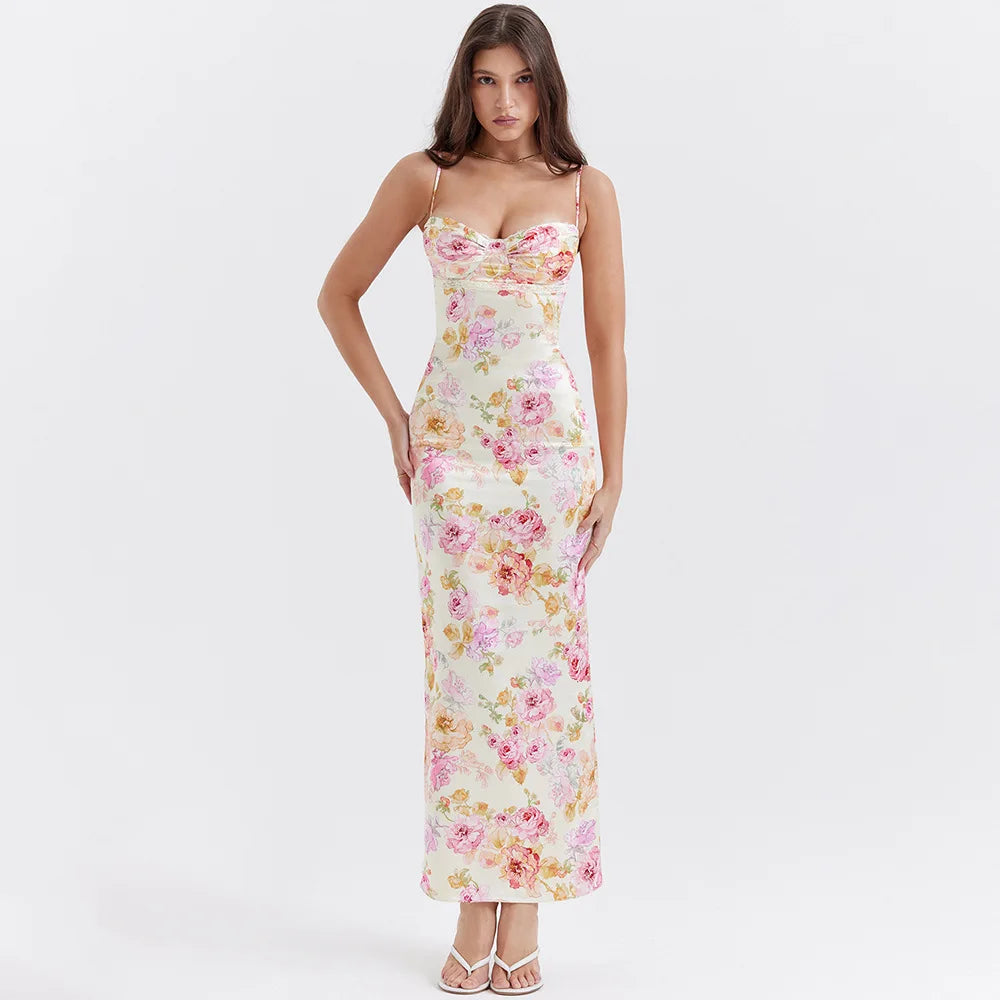 Celest Floral Maxi Summer Dress